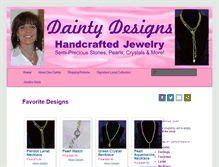 Tablet Screenshot of daintydesigns.net